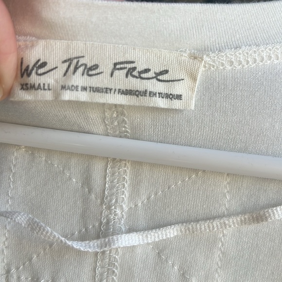 Free People soft cotton v neck long sleeve shirt size xs - Picture 6 of 6